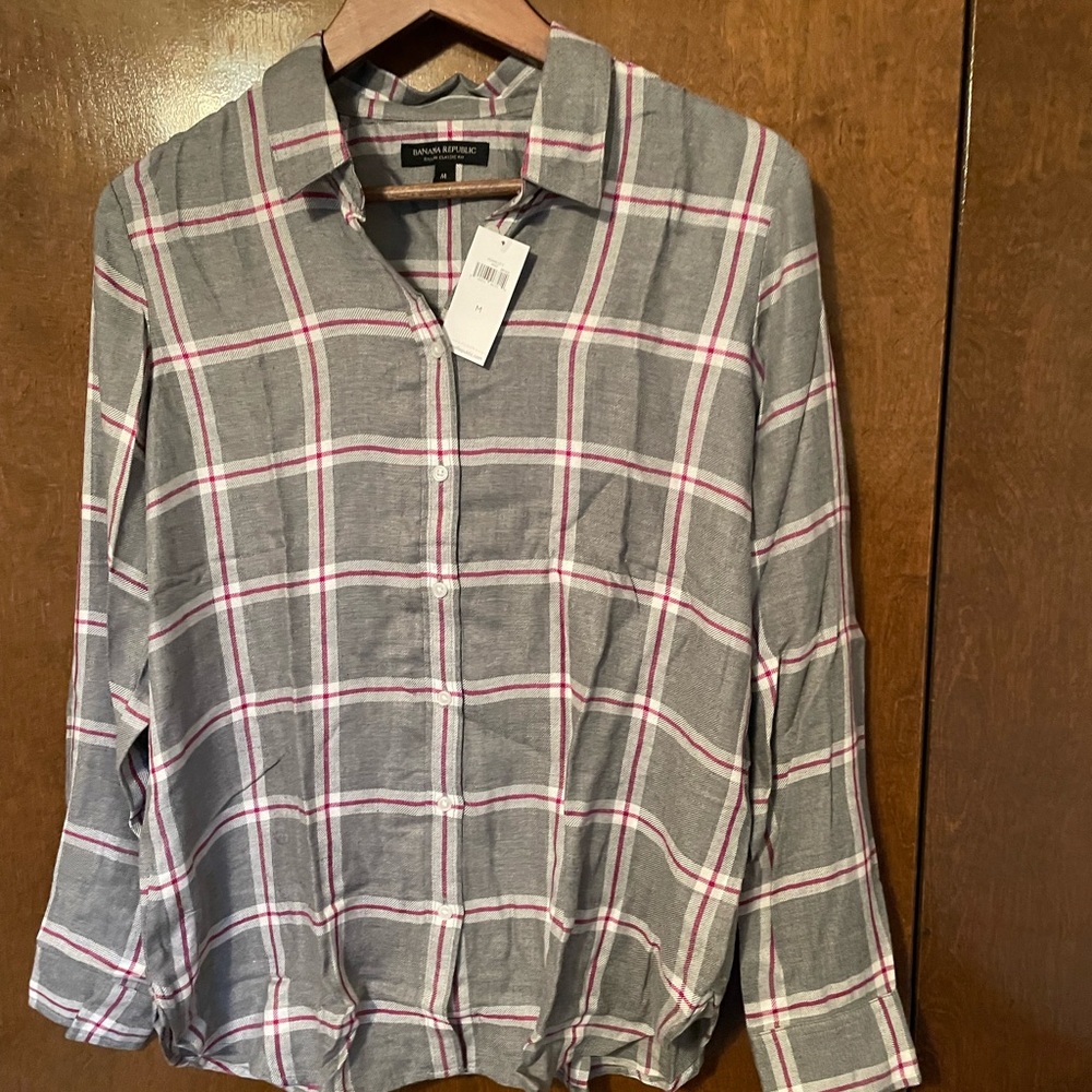 Banana Republic plaid shirt